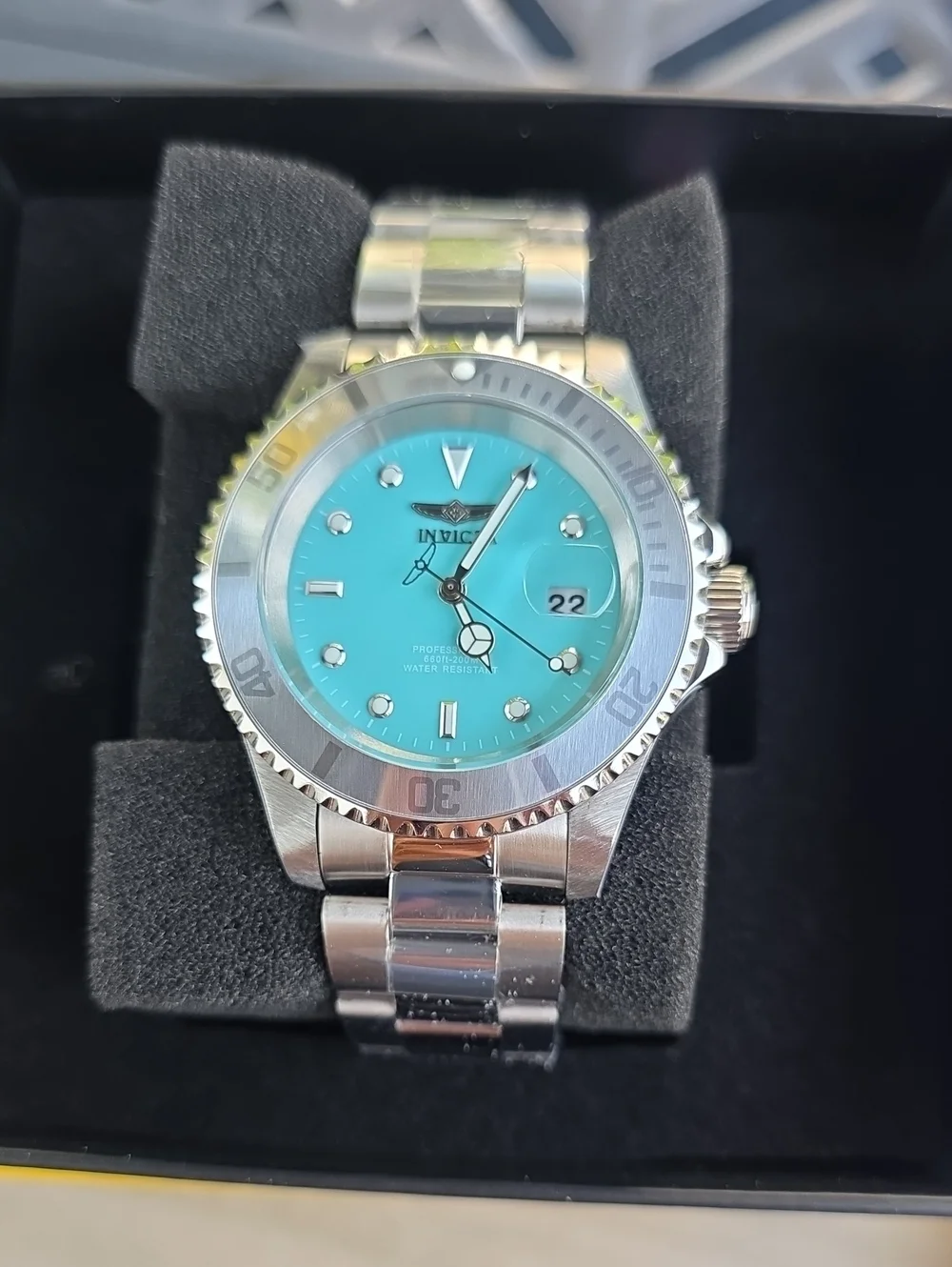 366. Invicta Pro Diver Aurenova Men's Watch - 40mm. Steel (50957)